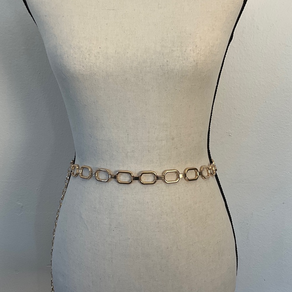 Gold Link Chain Waist Belt - Women's Accessories